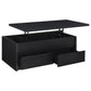 Knapp 2-piece Lift Top Coffee Table Set Black