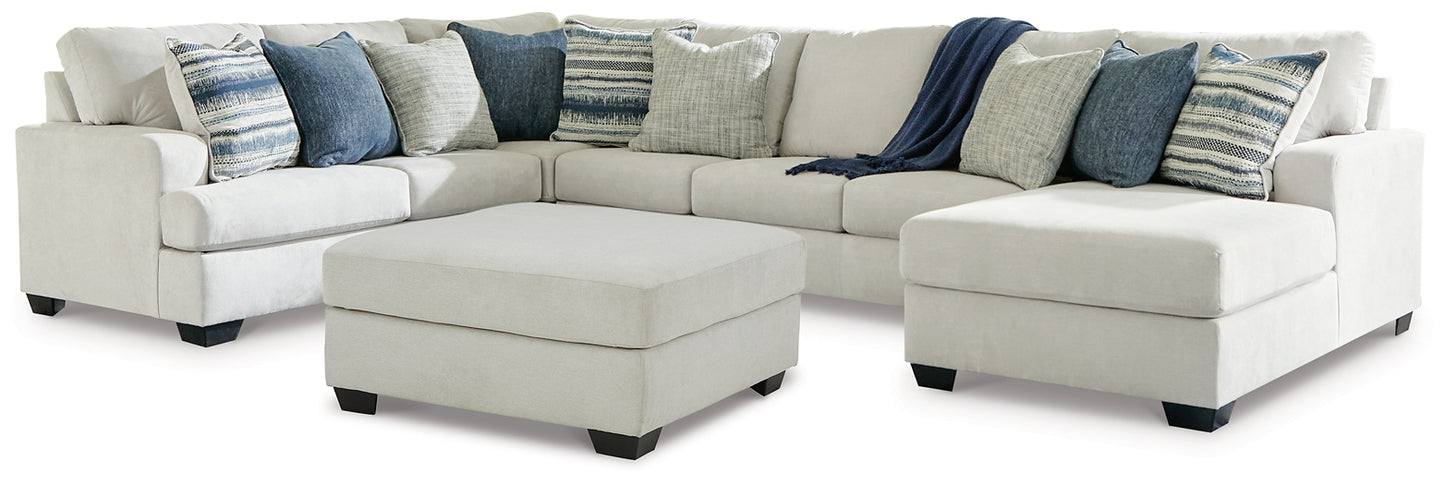 Lowder 5-Piece Sectional with Ottoman