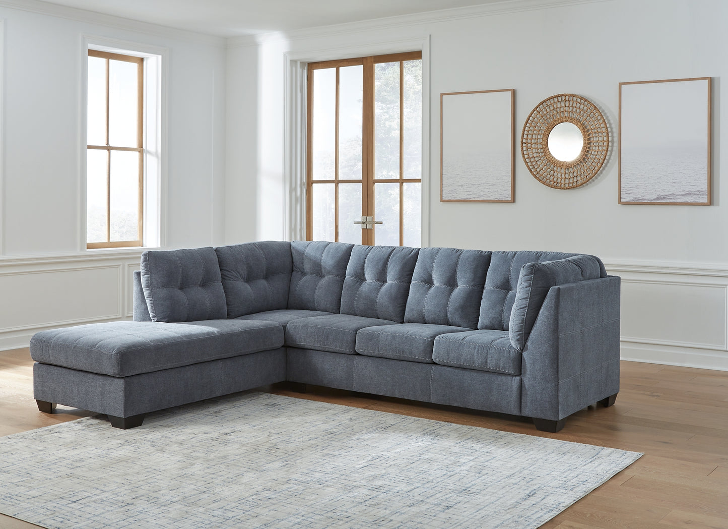 Marleton 2-Piece Sectional with Ottoman