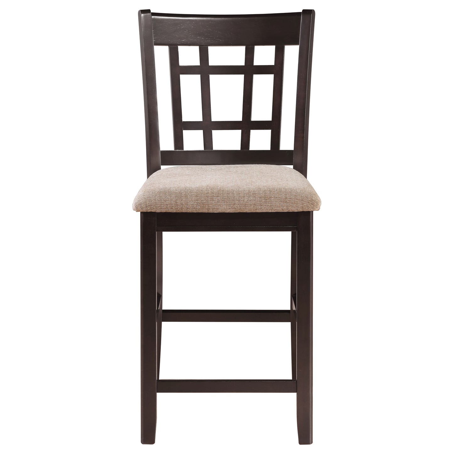 Lavon Wood Counter Chair Tan and Espresso (Set of 2)