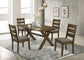 Alston 5-piece Rectangular Dining Table Set Knotty Nutmeg