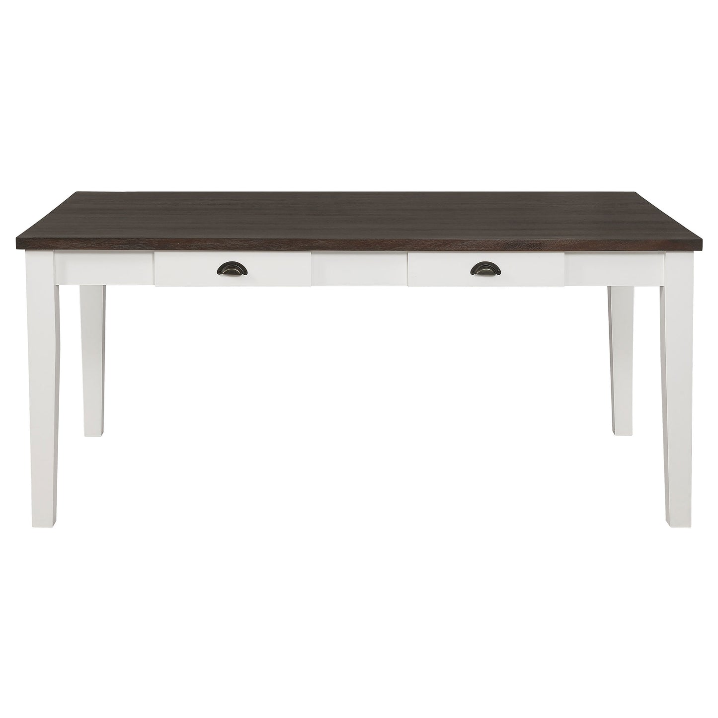 Kingman 72-inch 4-drawer Dining Table Distressed White