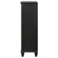 Sandy Beach 8-drawer Door Chest Black