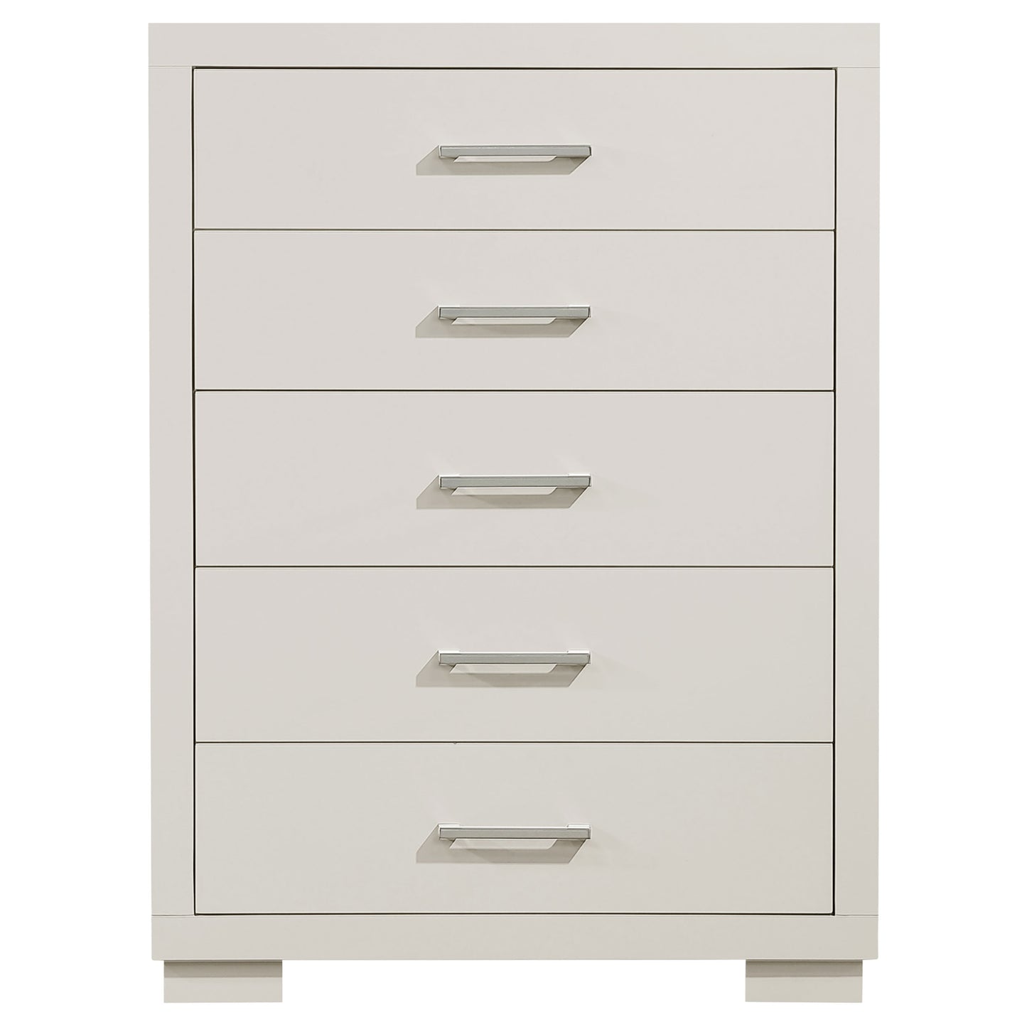 Jessica 5-drawer Bedroom Chest Cream White