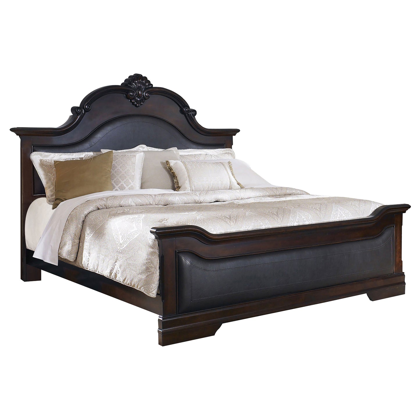 Cambridge 4-piece Eastern King Bedroom Set Cappuccino