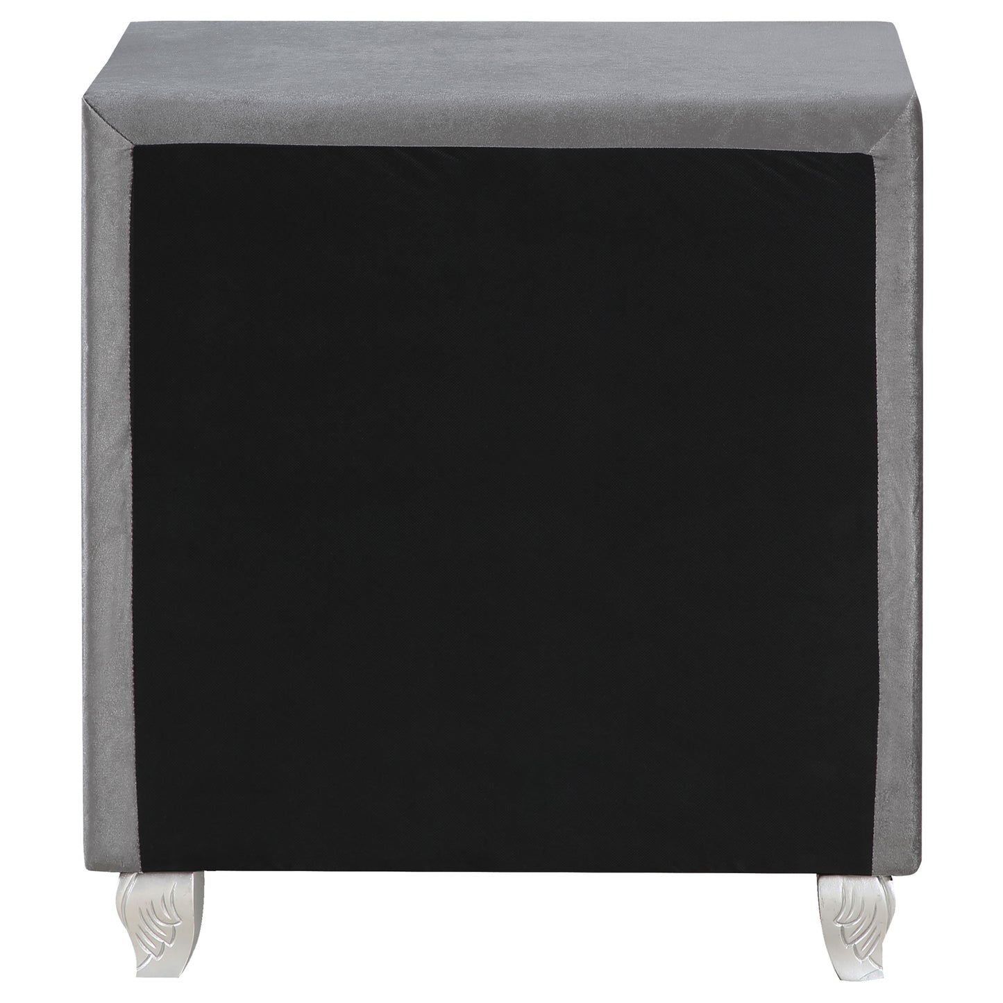 Deanna Upholstered 2-drawer Nightstand Grey