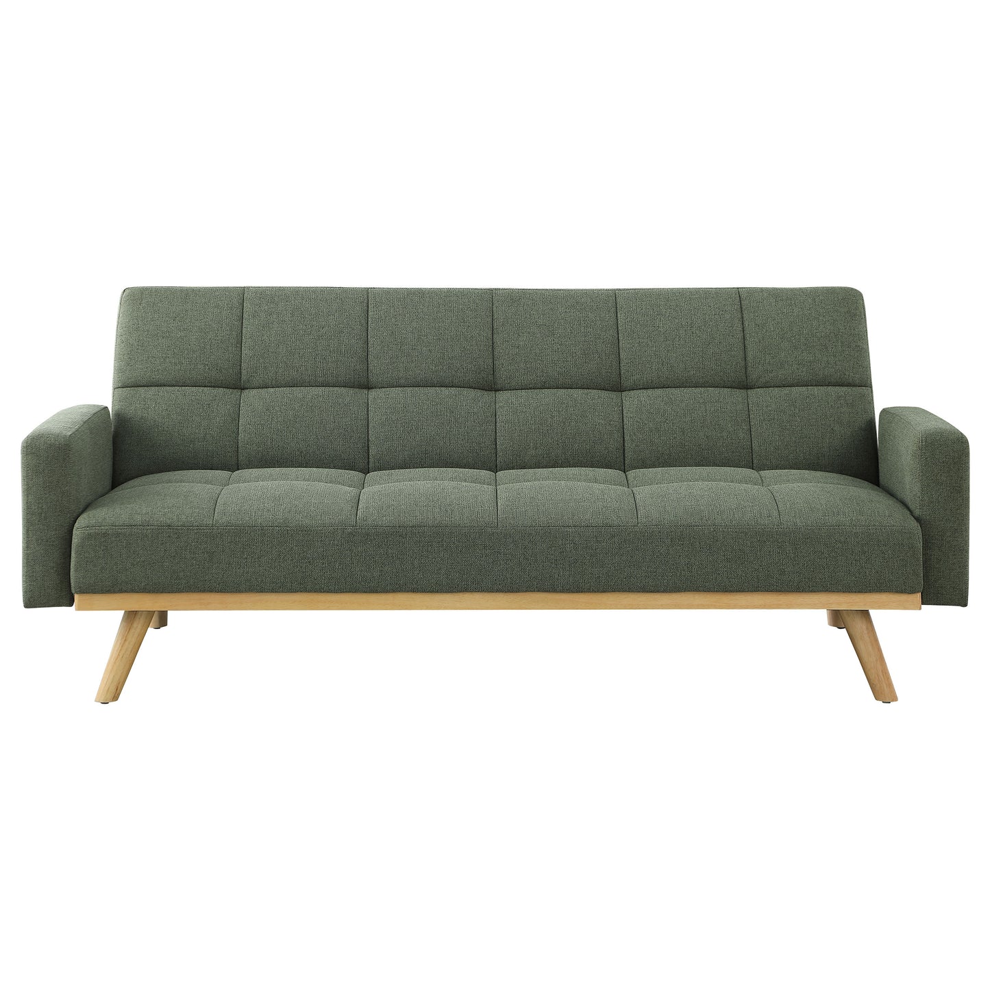 Kourtney Upholstered Tufted Convertible Sofa Bed Sage Green