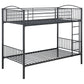 Anson Twin Over Twin Bunk Bed Gunmetal