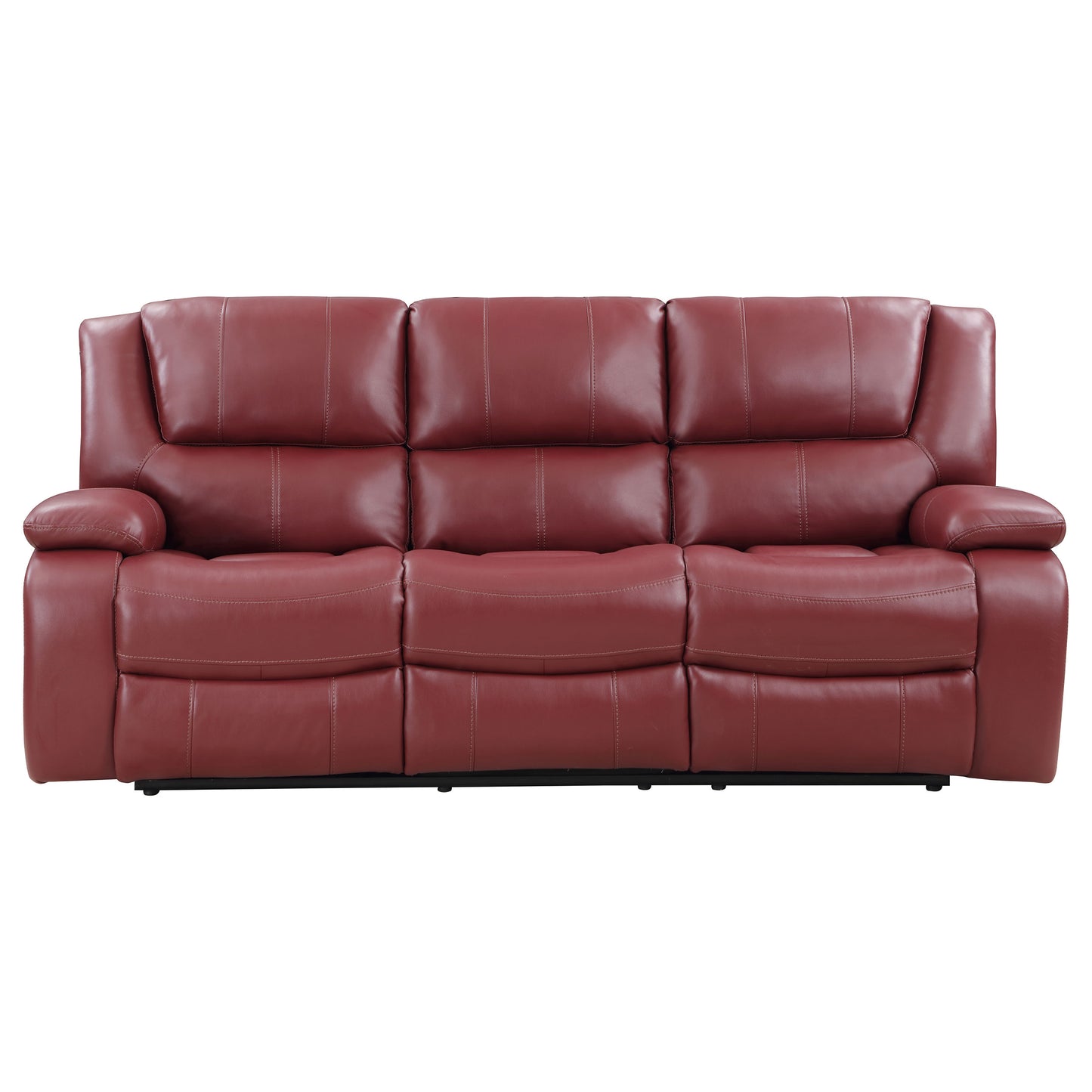 Camila Upholstered Motion Reclining Sofa Red