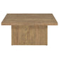 Devar Square Engineered Wood Coffee Table Mango Brown