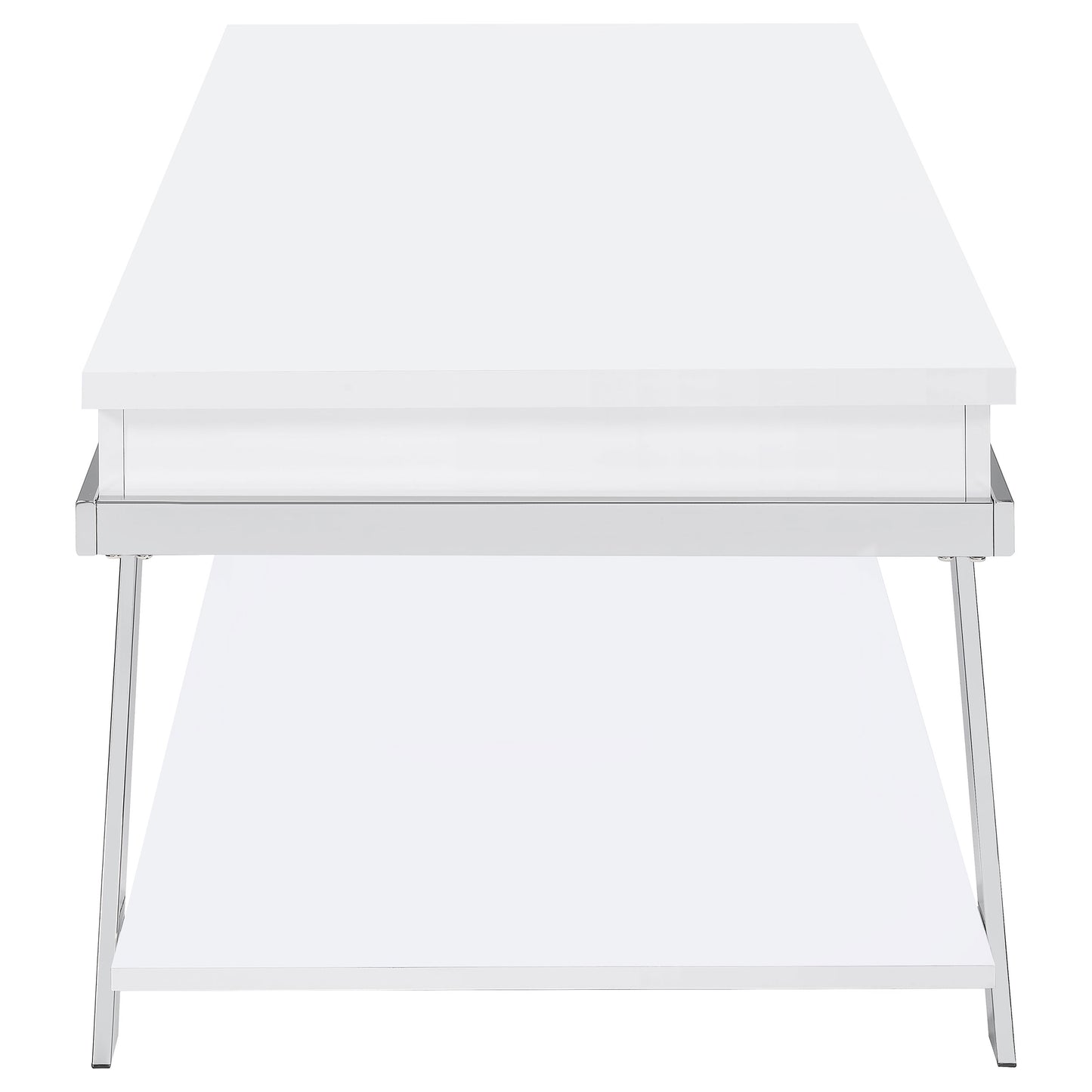 Marcia Rectangular Lift Top Coffee Table White High Gloss