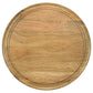 Zoe Round Mango Wood Coffee Table Natural and Black