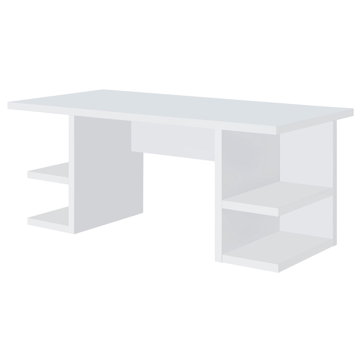 Alice 71-inch 4-shelf Engineered Wood Writing Desk White