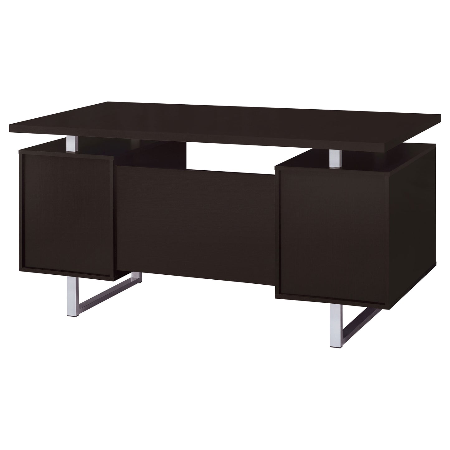 Lawtey 60-inch 2-drawer Office Computer Desk Cappuccino