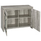 Enoch 2-door Engineered Wood Accent Cabinet Grey Driftwood