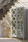 Mckellen 2-door Wood Trellis Tall Cabinet Distressed White